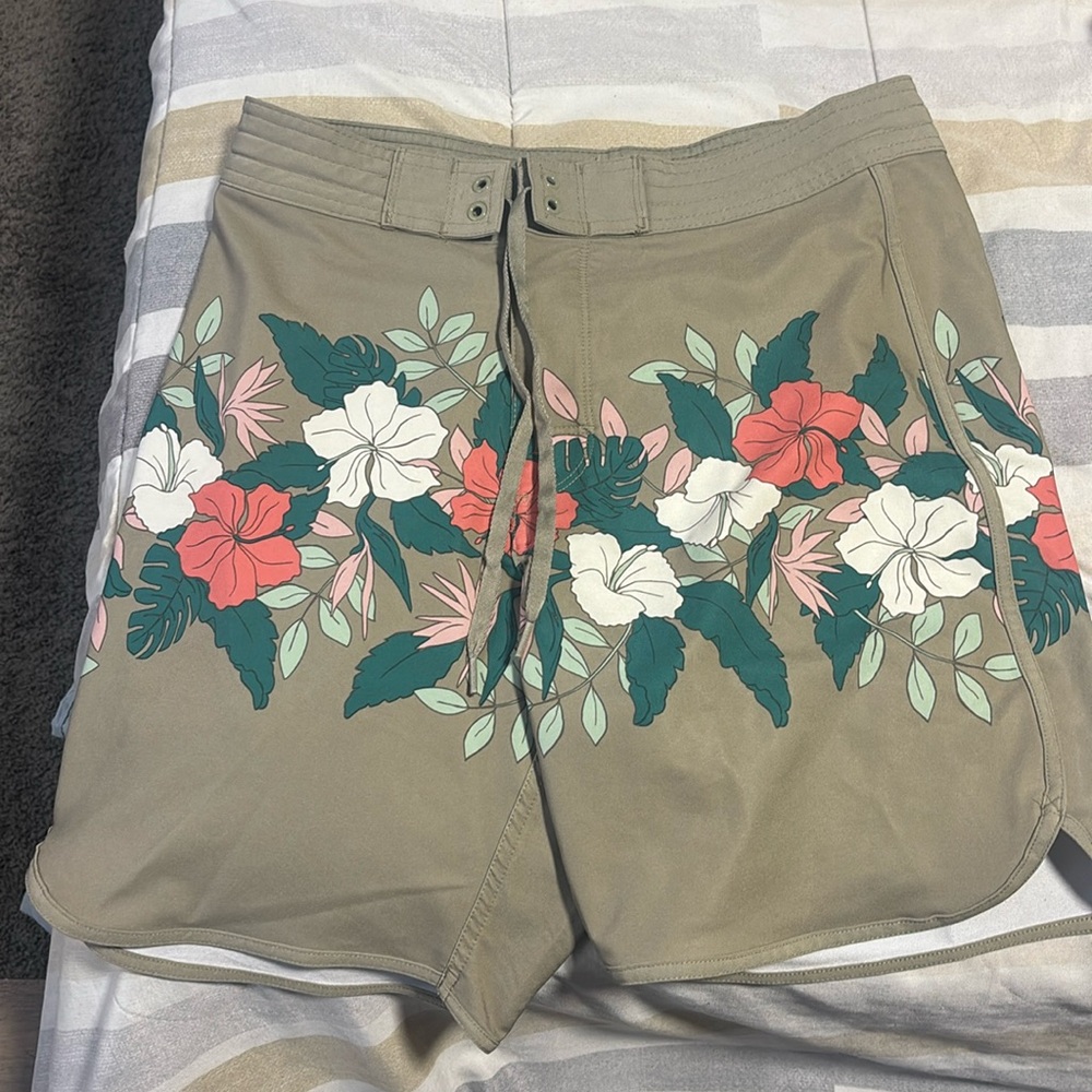 Green swim trunks